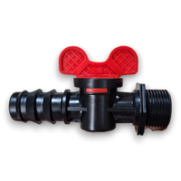 Filtre à valve en plastique vierge, type droit, raccord d'irrigation agricole, couleur noir-rouge, logo OEM personnalisé, marque Vietdrip, fabriqué