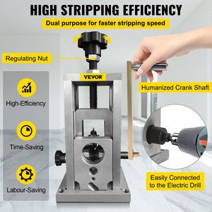 Spellatura Cavi Elettrici a Mano Ultra Resistente con Alimentazione a Trapano, per Cavi da 0.06-1.57 Pollici, Attrezzatura per la Produzione di Cavi - Product Image 5