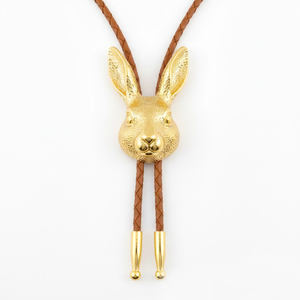 Corbata bolo metálica con diseño de animales adorables, accesorio promocional para traje de hombre, con logo personalizado. - Product Image 2