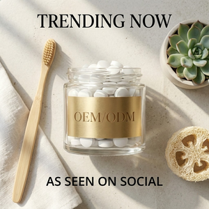 Vente en gros usine OEM ODM – Comprimés de dentifrice naturels personnalisables avec logo, en vrac, zéro déchet, végétaliens, sans fluorure, pâte dentifrice à mâcher pour voyage - Product Image 3