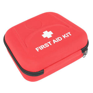 Boîte de rangement médicale compacte, conteneur de premiers secours robuste avec fermeture éclair sécurisée et bande de sécurité réfléchissante pour voiture - Product Image 3