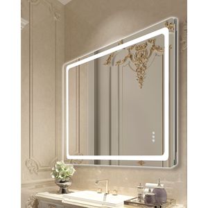 "Rectangle 36x48" <b>LED</b> Bathroom Vanity <b>Mirror</b> with Frontlit Backlit Anti Fog & Memory <b>Mirror</b> Lights Steple" - Product Image 1