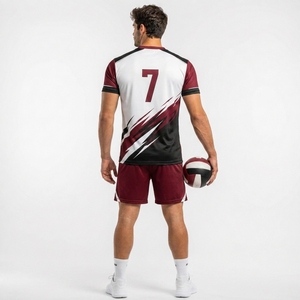 Uniformes de Voleibol Sublimados de Último Diseño, Corte Ajustado, Secado Rápido, Ropa Deportiva, Uniforme de Voleibol para Equipos Adultos, Servicio OEM - Product Image 2
