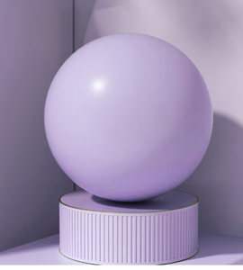 Ballon de yoga en PVC violet HAWK SPORTS INDUSTRIES, 4,9 pouces, anti-éclatement, antidérapant, pour exercices de Pilates, entraînement physique, usage adulte - Product Image 4
