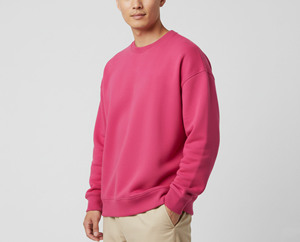 เสื้อสเวตเชิ้ตคอกลมผู้ชายผ้าฝ้าย 310 GSM แบบวินเทจฟอกสี พิมพ์ลายตามสั่ง สไตล์สตรีทแวร์ - Product Image 4
