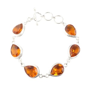 Citrine Topaz 925 Sterling Silver Adjustable <b>Bracelet</b> Natural Gemstone Jewelry Elegant Designer <b>Boho</b> <b>Bracelet</b> - Product Image 3