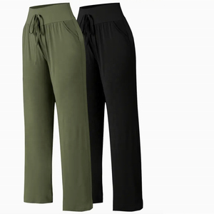 Custom Brand <b>Women</b> Bell Bottom Flare Pants High Quality High Waist Stretch <b>Trousers</b> for Modern Casual Fashion - Product Image 2