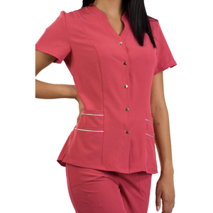 Wholesale Beauty Salon <b>Tunic</b> Shirt Fancy Hairdressing Uniform Top Hospital <b>Nursing</b> Scrubs Breathable Best selling - Product Image 6