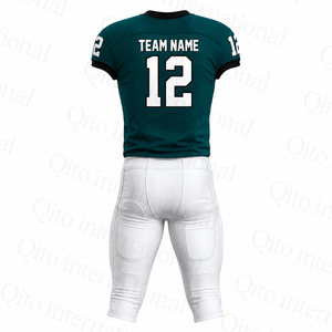 Uniforme de Fútbol Americano Personalizado, Jersey Sublimado Completo y Pantalones de Fútbol Acolchados Resistentes, Conjunto para Entrenamiento Profesional - Product Image 2