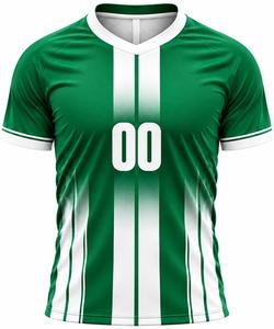 Unisex Green V-Neck Soccer Jersey Sleeveless Gradient Striped Football Uniform Breathable Moisture Wicking 100% Polyester <b>Team</b> - Product Image 1