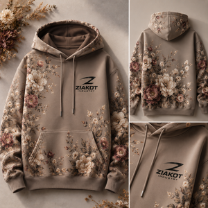เสื้อฮู้ดผู้ชายผ้าฝ้ายฟลีซพิมพ์ลายตามสั่ง แห้งเร็ว สำหรับฤดูหนาว - Product Image 5