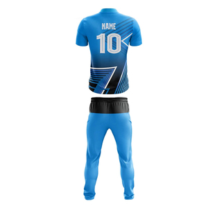 Ensemble de maillot et pantalon de cricket personnalisé pour hommes adultes, manches courtes, imprimé, respirant, anti-UV, anti-humidité, grande taille - Product Image 2