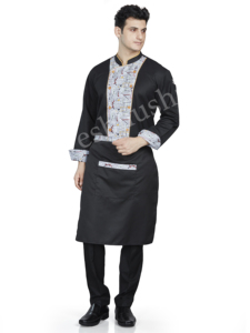 Chaqueta de Chef Unisex Vesbhusha de Manga Corta, Diseño Clásico, Material de Poliéster/Algodón para Hombres y Mujeres, Uniforme para Chefs de Restaurante y Bar - Product Image 4
