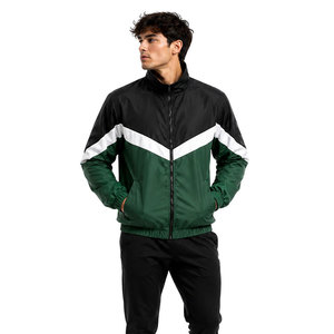 Custom Athletic Windbreaker <b>Jacket</b> <b>Lightweight</b> Waterproof Sportswear with Modern Athletic Stylish Activewear for Gym <b>Running</b> use - Product Image 3