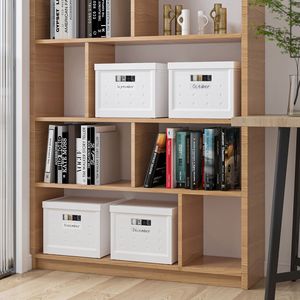 Set di Scatole Pieghevoli Impilabili con Doppio Coperchio per Organizzazione Casa o Ufficio - Product Image 1