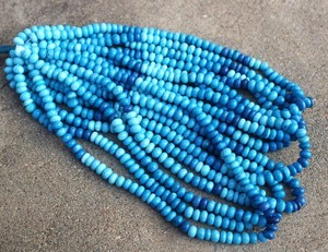 Natural Shaded Blue Candy <b>Opal</b> Rondelle Beads 7 to 8mm Blue <b>Opal</b> Gemstone Beads For Jewelry Making DIY Bracelet <b>Necklace</b> Craft - Product Image 6