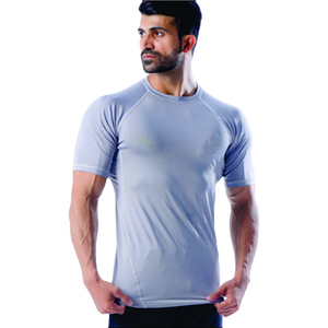 T-shirt de sport pour homme avec logo personnalisé du fabricant, respirant, séchage rapide, polyester et élasthanne, vêtements de fitness, entraînement, sport - Product Image 1
