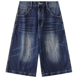 Quick Dry <b>Mens</b> Casual Baggy <b>Jeans</b> Shorts Cotton Breathable Vintage Street Wear Summer Premium Loose Fit Comfort - Product Image 1