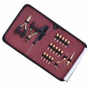 Kit complet de pinces pour extensions de cheveux à micro-anneaux, pince de serrage de perles, aiguilles à coudre, pinces de sectionnement, peigne - Product Image 1