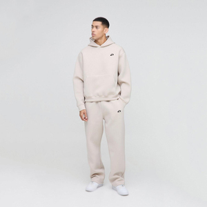 Survêtement à capuche oversize pour homme, marque privée, 420 GSM, deux pièces, pantalon droit, vêtements de sport décontractés, fournisseur en gros - Product Image 4