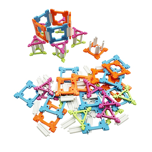 98 pièces de blocs de construction STEM, jouet mathématique rotatif, vente en gros OEM pour l'école et la maison - Product Image 1