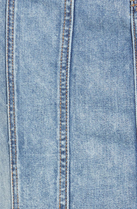 Mini-jupe droite en jean de haute qualité à boutons sur le devant avec poches brutes – Tendance mode denim - Product Image 6