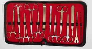 Kit d'instruments de pratique de suture chirurgicale professionnel en acier inoxydable de 13 pièces pour étudiants en médecine, chirurgie plastique - Product Image 2