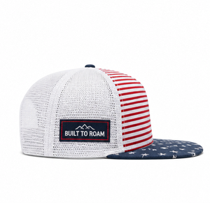 Gorra Trucker de Malla con Bandera Americana Premium, Gorra de Béisbol Snapback con Logo Personalizado, Ajustable, de Seis Paneles, Estilo Retro Urbano - Product Image 2