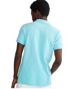 Chemise pour homme, nouvelle mode, coton et polyester, col montant, haute qualité, manches courtes, séchage rapide, motif uni, vêtements de golf décontractés - Product Image 4