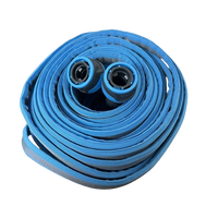 Tuyau d'arrosage léger de 50 pieds, 250 psi, pression d'éclatement, sans pli, compatible avec les matériaux PP + Tetoron, garantie de 2 ans.