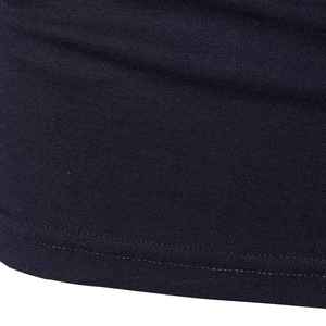เสื้อโปโลผู้ชายแบบเรียบสีน้ำเงินกรมท่า รุ่นล่าสุดปี 2026 พร้อมโลโก้สั่งทำพิเศษ คุณภาพสูง ผ้าสี่ทิศทางยืดหยุ่น ทรงดรอปคัท ซิป แขนสั้น - Product Image 6