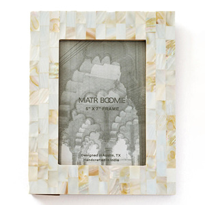 Luxurious <b>white</b> photo <b>frame</b> mother of pearl shell inlay picture portrait <b>frames</b> good price from Vietnam - Product Image 6