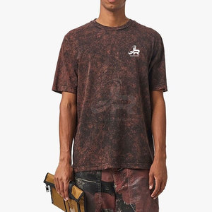 Camiseta de Algodón de Primera Calidad a Precio Accesible, Estilo Urbano, Lavado Ácido, Tela Suave y Cómoda, Ropa Casual a la Moda - Product Image 2