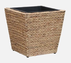 Eco Friendly Biodegradable Set 3 Square Water Hyacinth Planter Pots Waterproof <b>Liner</b> Rustic Style Best Selling Home Garden - Product Image 2