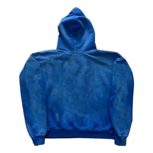 2025 recortado en blanco pantalla impresa pulóver liso sudaderas con capucha personalizado peso pesado 500gsm Vintage ácido lavado básico Sudadera con capucha - Product Image 4