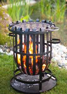 <b>Portable</b> Steel <b>Fire</b> <b>Pit</b> Bowl Outdoor Garden Bonfire <b>Pit</b> with Stand for Camping Patio Backyard - Product Image 1