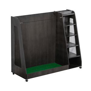 Scaffale in Legno Grigio per Conservazione Sacche da Golf - Product Image 1