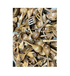 Cuillère en bois sculptée à la main avec motif de feuille et long manche, pour restaurant, maison, mariage, fête, décoration, ustensile de cuisine, cadeau écologique - Product Image 6