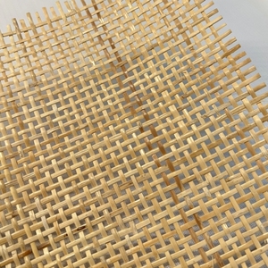 Rattan webbing rustic Caro open weave mesh roll for vintage furniture made in Vietnam with rattan pole handle for decoration - Product Image 4