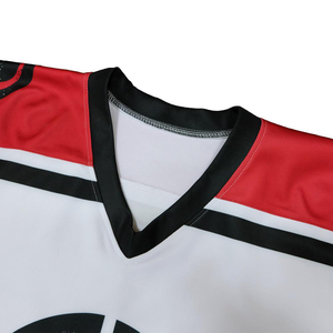 Vente en gros d'usine, maillot de hockey sur glace personnalisé avec logo par sublimation, uniforme de hockey de haute qualité, 100% polyester 220g - Product Image 3
