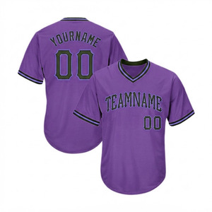 Camiseta de Béisbol Económica, Duradera, Transpirable, Antiarrugas, Antibacteriana, Diseño Deportivo, 100% Poliéster, Unisex, Manga Corta - Product Image 1