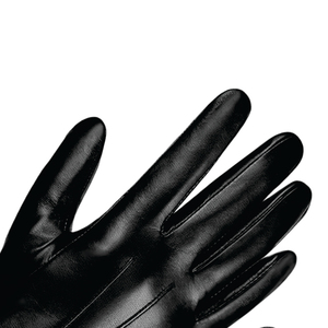 Men's Luxury Outdoor Driving Touchscreen Winter <b>Warm</b> Soft Casual Black Sheepskin Leather Plain <b>Gloves</b> - Product Image 5