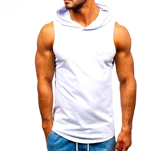 Débardeur de sport pour homme avec logo personnalisé, en coton, séchage rapide, respirant, anti-plis, pour l'automne, vêtements de fitness en gros - Product Image 3