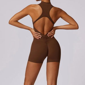 Private Label Gym Jumpsuit Compression Fitness Wear Activewear Bodysuit Manufacturer Premium Athletic Jumpsuit - Product Image 1
