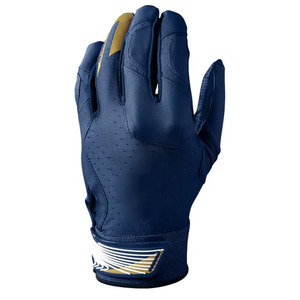 Gant de frappe en cuir bleu marine, main droite, respirant, fermeture auto-agrippante, unisexe, adulte, pour l'entraînement - Product Image 1
