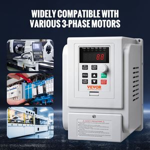 Inverter VFD 5HP 4KW 18A Monofase 220V-240V Ingresso Trifase 220V-240V Uscita 0-400Hz Controllo di Velocità a Frequenza Variabile per Motori AC - Product Image 6