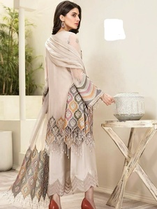 2022 Venta caliente pakistaní indio bordado gasa traje Formal sedoso rayón viscosa Salwar Kameez para adultos algodón seda Lino - Product Image 2