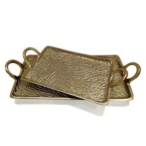 Bandeja de Servicio Metálica Profesional para Aniversarios, Plato Duradero para Presentación de Aperitivos y Bebidas para Invitados - Product Image 3