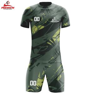 Camiseta de Fútbol OEM de Secado Rápido, Uniformes de Fútbol para Clubes Adultos, Uniformes Deportivos Personalizados con Impresión Digital para Hombre, Uniformes de Fútbol 100% Poliéster - Product Image 1