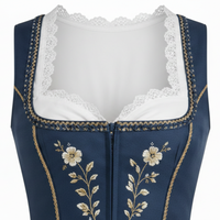 Robe Dirndl Oktoberfest sur mesure de qualité supérieure, costumes traditionnels bavarois, vêtements folkloriques allemands, uniforme brodé tissé